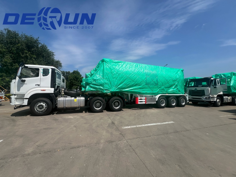 Rezervoarele de ciment tri-axle sunt gata să meargă în Emiratele Arabe Unite