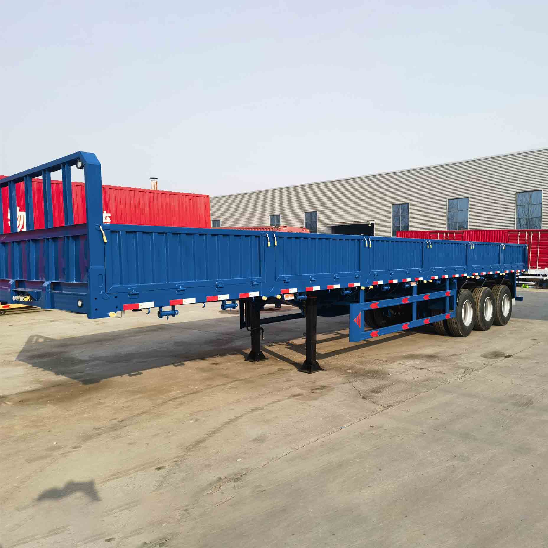 Derun semi-trailer cu trei axe Dropside Proiectat pentru Algeria