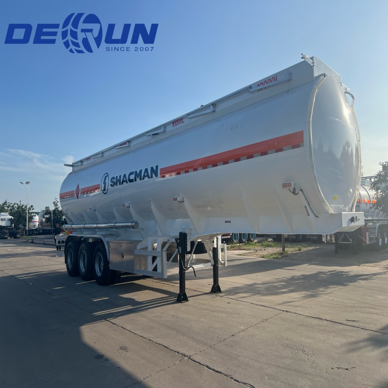 Remorcă de petrol de petrol de derun Tri-Axle