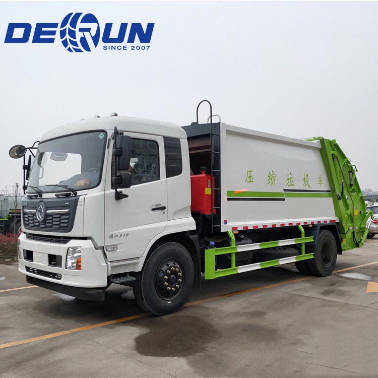 Camion cu compresor de gunoi Dongfeng 4x2 cu șase roți